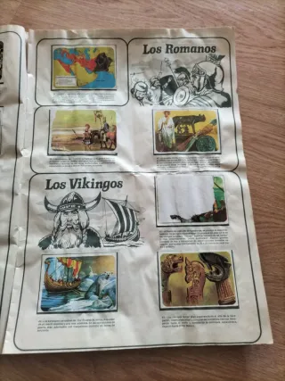 Álbum cromos Viajes y Conquistas 1976