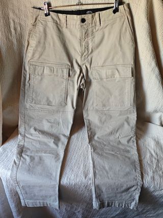 Pantalón cargo Pull&Bear beige Talla M anchos bols