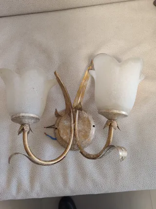 Lampade da parete ddorate