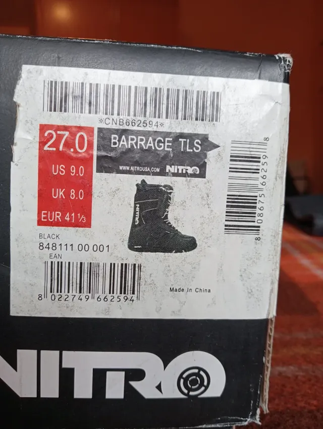 Botas de snowboard Nitro Negras