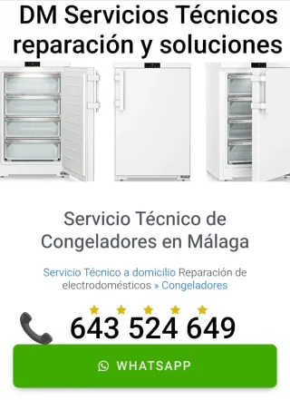 Reparación de Congeladores en Málaga