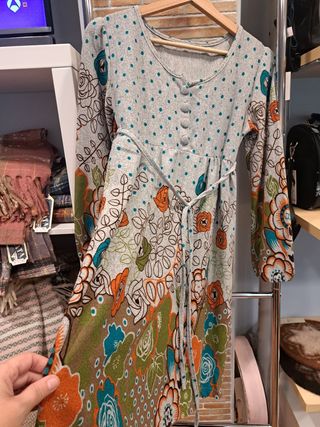 Vestido Punto manga larga con estampados