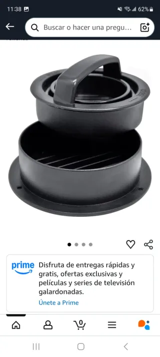 Prensa Hamburguesas Antiadherente