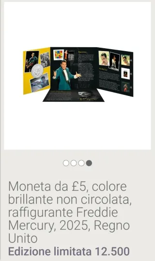 Moneta Freddie Mercury rara ed. limitata