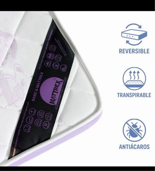 Colchón cuna viscoelástico MATTREX 120x60