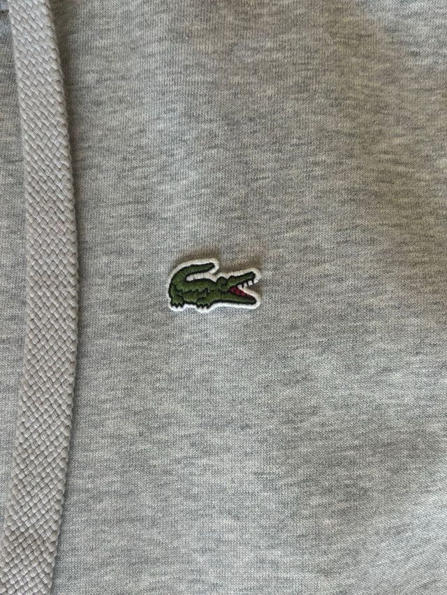 Felpa Lacoste Grigia con Zip