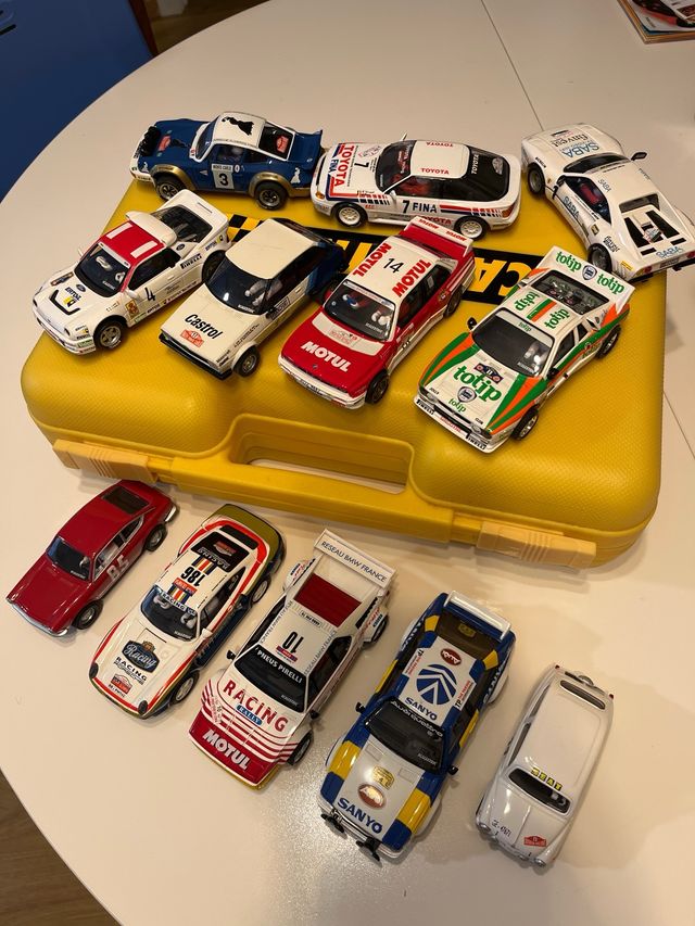 Coleção de carros de rally Scalextric