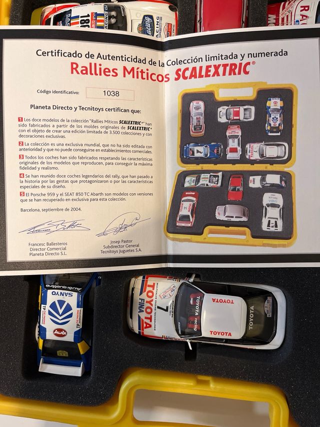 Coleção de carros de rally Scalextric