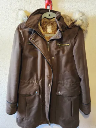 Chaquetón de mujer marrón
