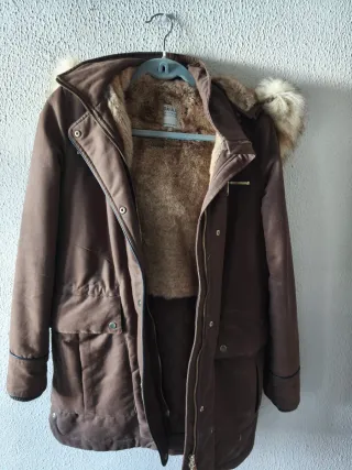 Chaquetón de mujer marrón