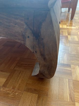 Mesa de centro de madera de teca