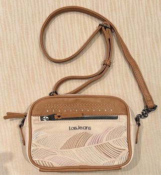 Bolso Lois Jeans Beige y Marrón
