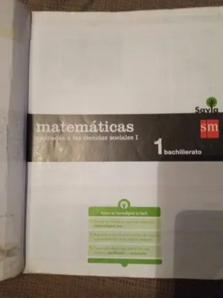 Matemáticas aplicadas a las ciencias sociales I...