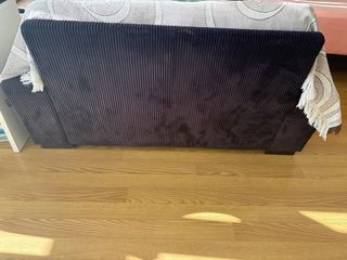 Sofá 3+2 plazas pana y tela