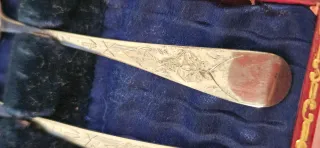 Set 6 Cucchiai e Portazollette in silver plated