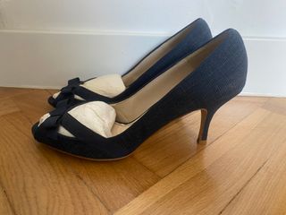 Zapatos de tacón Zara azules