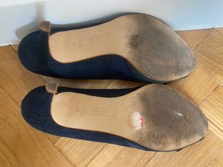 Zapatos de tacón Zara azules