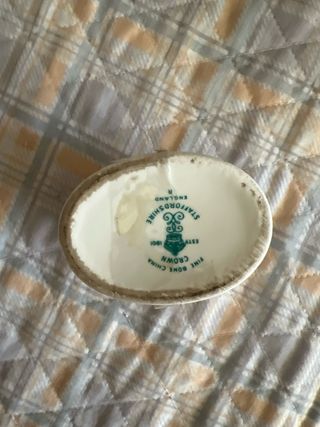 Cajita de porcelana floral