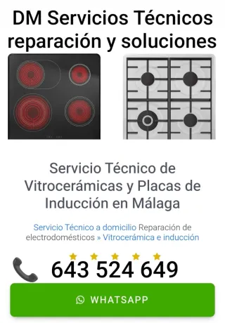 Reparación de Vitrocerámicas y Placas de inducción