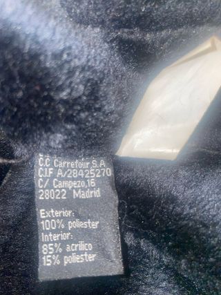 Abrigo corto mujer Tex negro