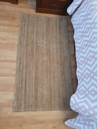 Tappeto in juta beige e marrone