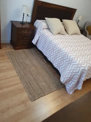 Tappeto in juta beige e marrone