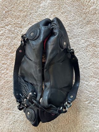 Borsa Patrizia Pepe vera pelle nera