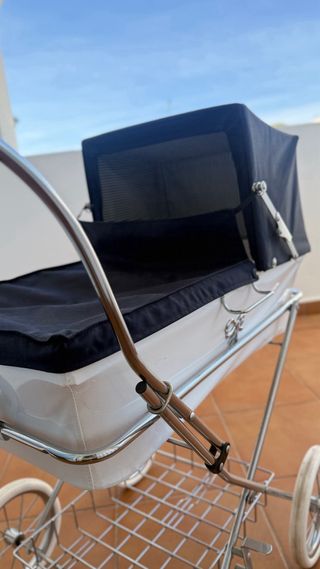 Carro de muñeca Bblux capota azul