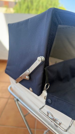 Carro de muñeca Bblux capota azul