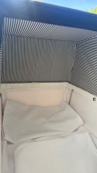 Carro de muñeca Bblux capota azul