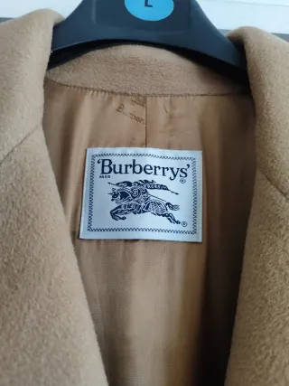 Abrigo Burberrys Mujer Lana Beige T.38