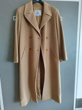 Abrigo Burberrys Mujer Lana Beige T.38