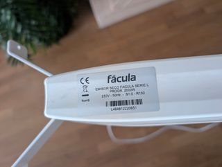 Radiador Eléctrico Fácula 2000W Blanco Emisor Seco