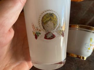 Taza, plato y vaso Comunión