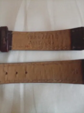 Cinturino Orologio Vera Pelle Marrone Rosso