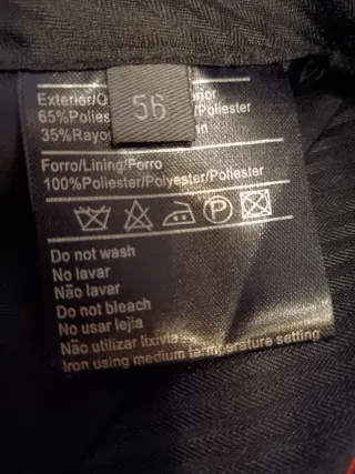 Traje de hombre negro