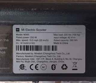 Patinete Eléctrico Negro