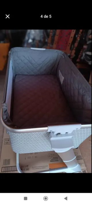 Trona Chicco, carrito Bebecar y mini cuna playxtre