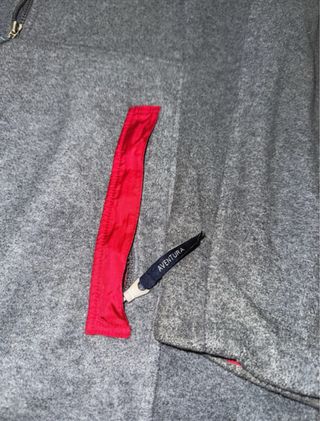 Sudadera Boomerang Gris Media Cremallera