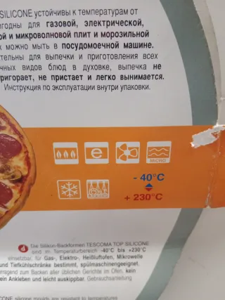 Molde Pizza Tescoma Gris