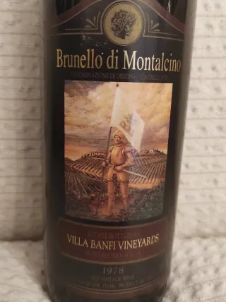 Bottiglie vino Brunello Montalcino da collezione