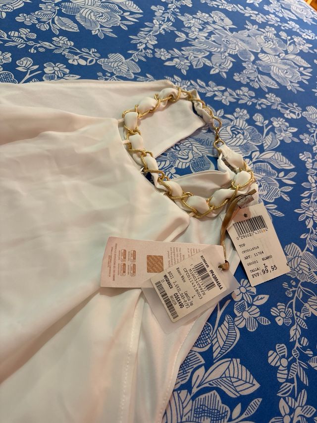 Blusa Rinascimento Blanca Talla S