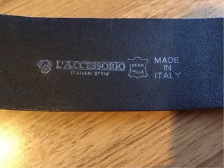 Tre cinture in vera pelle