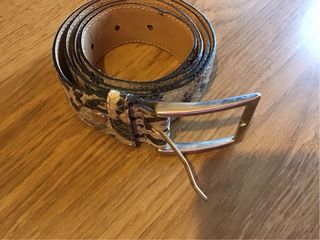 Tre cinture in vera pelle