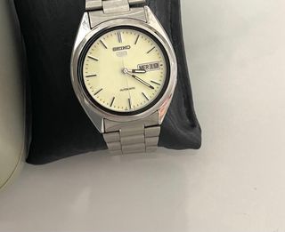 Orologio Seiko Uomo Automatico Beige/Argento
