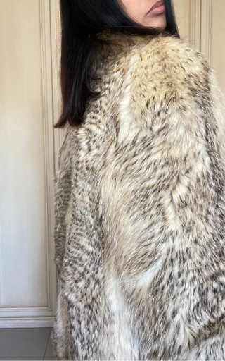 Giacca in pelliccia di tasso