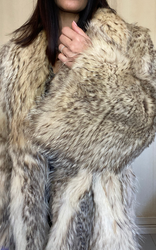 Giacca in pelliccia di tasso