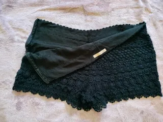 SUITEBLANCO Shorts Crochet Negro Talla L