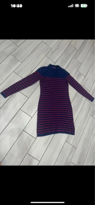 Vestitino Tommy Hilfiger righe blu/rosse