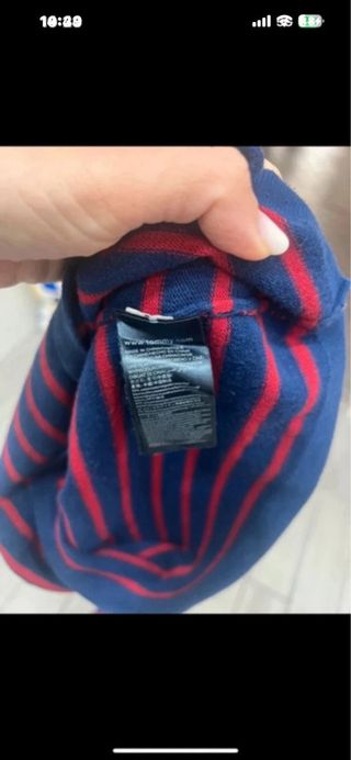 Vestitino Tommy Hilfiger righe blu/rosse